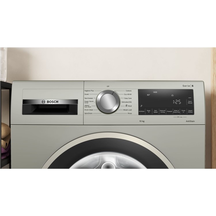 Bosch Series 6 10kg 1400rpm Washing Machine - Silver