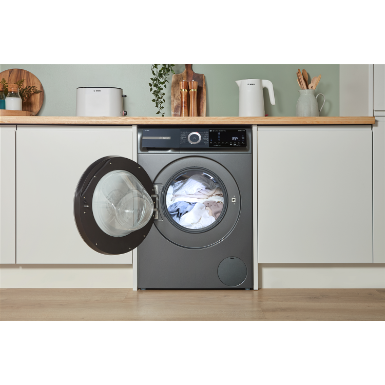 Bosch Series 6 10kg 1400rpm Washing Machine - Graphite - Wi-Fi Connected A-Rated i-DOS