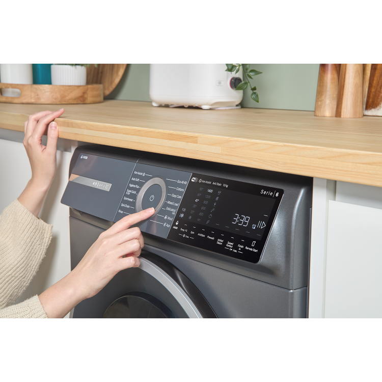 Bosch Series 6 10kg 1400rpm Washing Machine - Graphite - Wi-Fi Connected A-Rated i-DOS