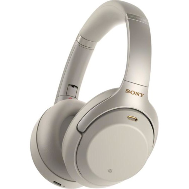 SONY Wireless Bluetooth Noise-Cancelling Headphones - Silver