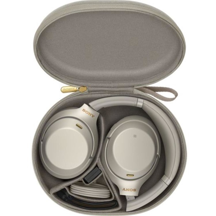 SONY Wireless Bluetooth Noise-Cancelling Headphones - Silver