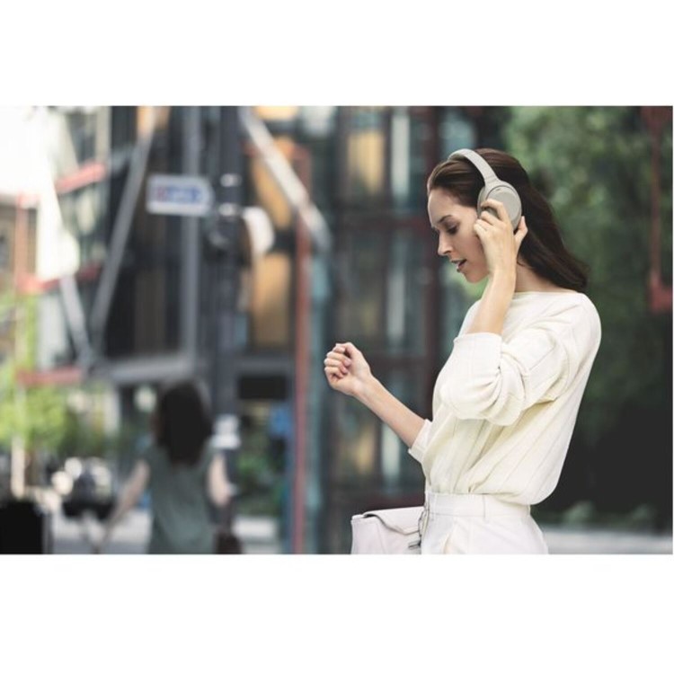 SONY Wireless Bluetooth Noise-Cancelling Headphones - Silver