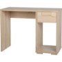Small Oak Effect Office Desk with Storage - Cambourne - Seconique