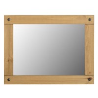 Seconique Corona Large Wall Mirror in Distressed Waxed Pine