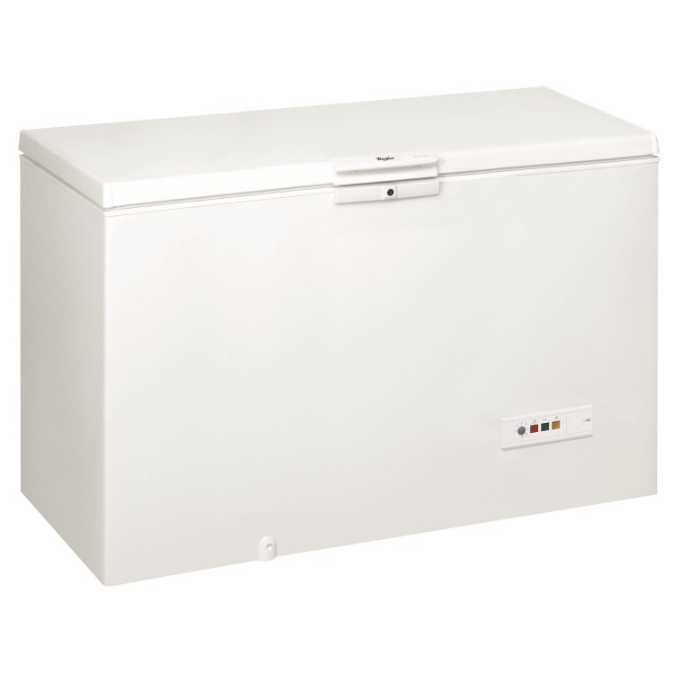 Whirlpool WHM4611 432 Litre Chest Freezer 70cm Deep Fast Freeze 141cm Wide - White