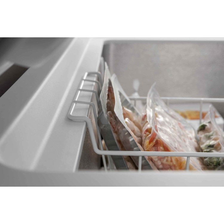 Whirlpool WHM4611 432 Litre Chest Freezer 70cm Deep Fast Freeze 141cm Wide - White