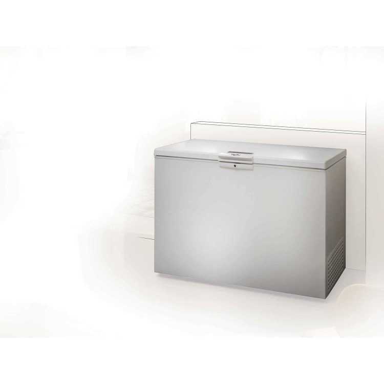 Whirlpool WHM4611 432 Litre Chest Freezer 70cm Deep Fast Freeze 141cm Wide - White