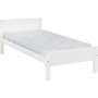 White Painted Single Bed Frame - Amber - Seconique