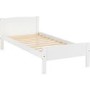 White Painted Single Bed Frame - Amber - Seconique