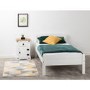 White Painted Single Bed Frame - Amber - Seconique
