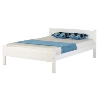 Seconique Amber Double Bed Frame in White