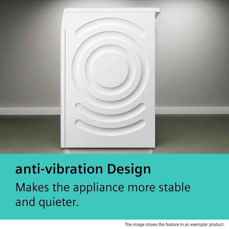 Siemens iQ700 8kg 1400rpm Integrated Washing Machine - White