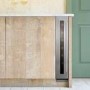 Caple Classic 8 Bottle Single Zone Built-in Under Counter Wine Cabinet - Stainless Steel