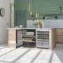 Caple 44 Bottle Capacity Dual Zone Under Counter Wine Cooler