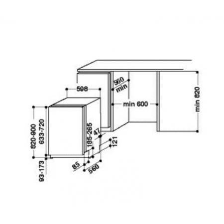 Whirlpool WIE2B19 13 Place Fully Integrated Dishwasher