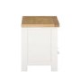 Willow Farmhouse TV Unit Stand with Storage Drawers - Cream & Light Oak