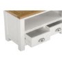 Willow Farmhouse TV Unit Stand with Storage Drawers - Cream & Light Oak