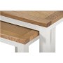 Willow Cream Nest of Tables with Two Tone Oak Top - 2
