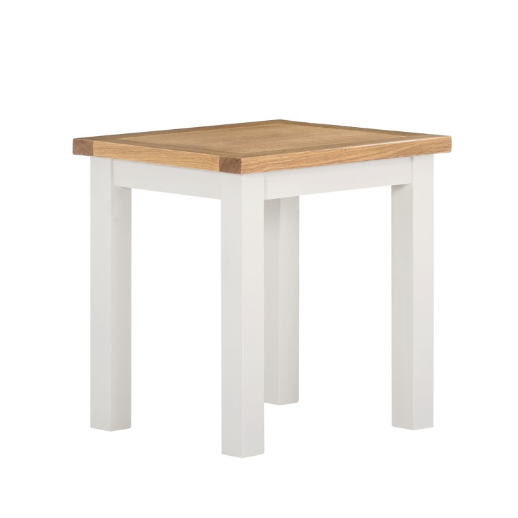 Willow Cream Nest of Tables with Two Tone Oak Top - 2