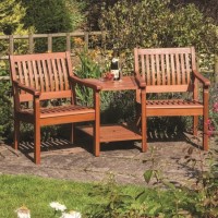 Rowlinson Willington Wooden Companion Seat with Stained Finish