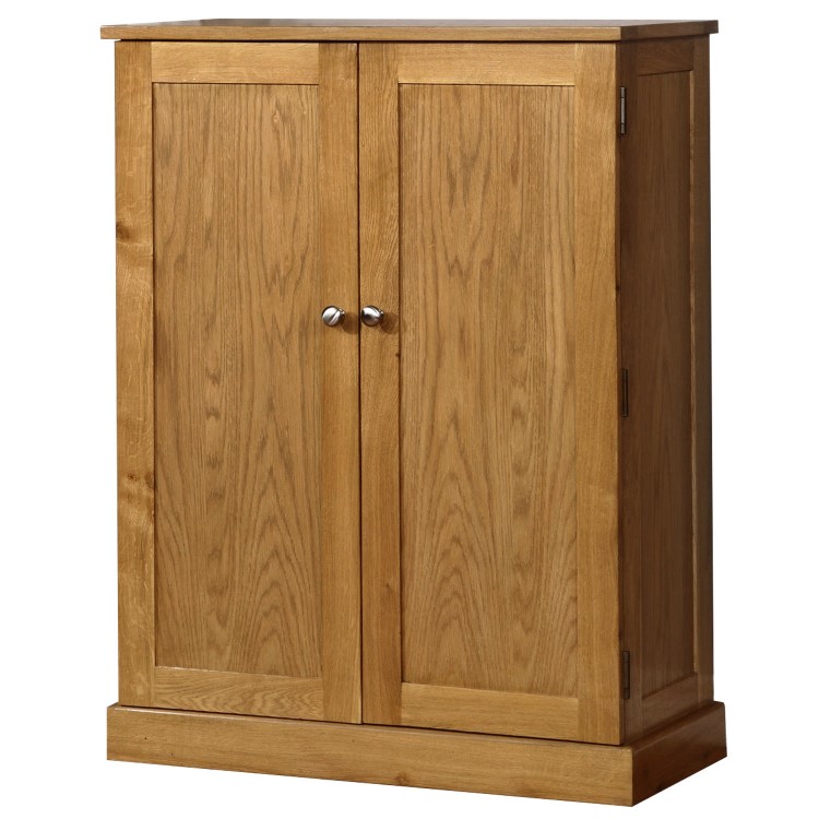 Windsor Solid Oak Shoe Cabinet - 15 Pairs