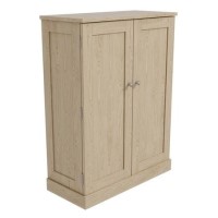 Slim Solid Oak Shoe Cabinet- 15 Pairs