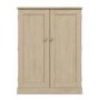 Slim Solid Oak Shoe Cabinet- 15 Pairs