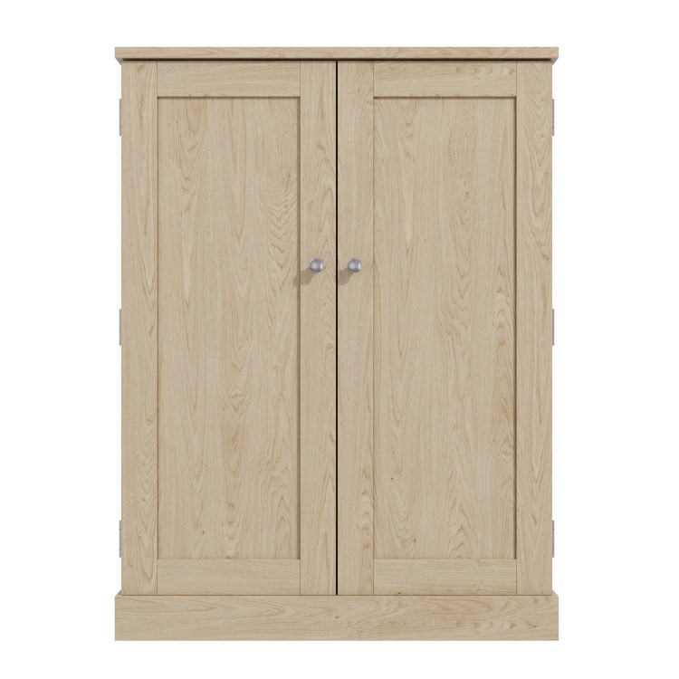 Slim Solid Oak Shoe Cabinet- 15 Pairs
