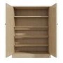 Slim Solid Oak Shoe Cabinet- 15 Pairs