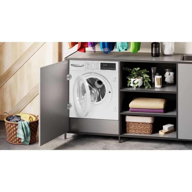Bosch Series 6 8kg Wash 5kg Dry 1400rpm Integrated Washer Dryer - White