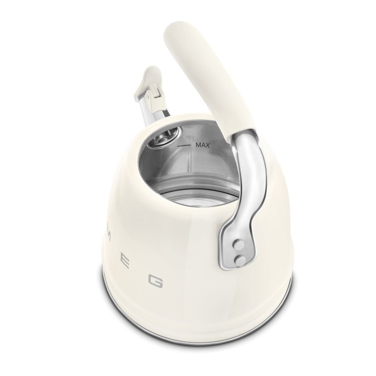 Smeg 50's Style Stovetop Kettle 2.3L capacity in Cream - WKF01CRUK
