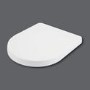 GRADE A1 - Croydex Eyre D Shape Thermoset Flexi-Fix Toilet Seat
