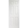 Internal White 6-Panel Georgian-Style Door - Unfinished - 2040 x 826 x 40mm - Colonist - XL Joinery