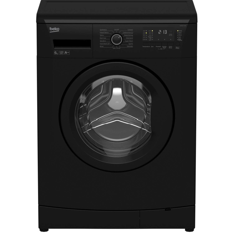 Beko WMB61432B 6kg 1400rpm Freestanding Washing Machine Black