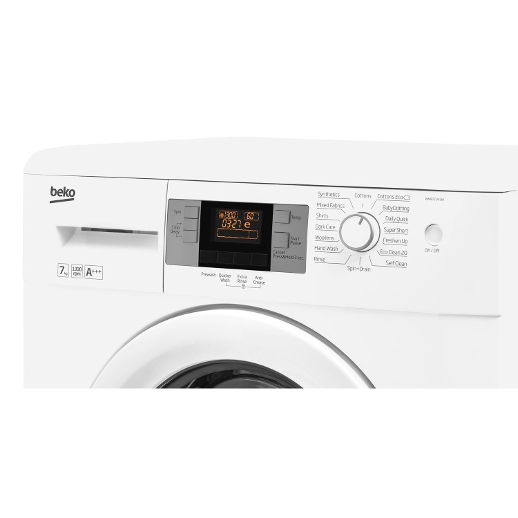 Beko WMB71343W 7kg 1300rpm Freestanding Washing Machine - White