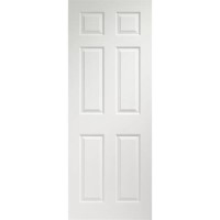 Internal White Painted 6-Panel Georgian-Style Door - Pre-Finished - 1981 x 610 x 35mm - Colonist - XL Joinery