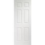 Internal White Painted 6-Panel Georgian-Style Door - Pre-Finished - 1981 x 610 x 35mm - Colonist - XL Joinery