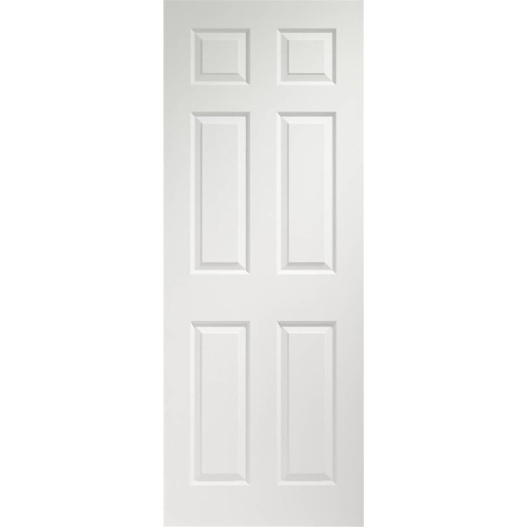Internal White Painted 6-Panel Georgian-Style Door - Pre-Finished - 1981 x 610 x 35mm - Colonist - XL Joinery