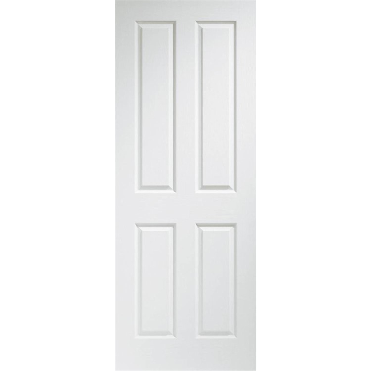 Internal White Victorian 4-Panel Door - Unfinished - 1981 x 838 x 35mm - Victoria - XL Joinery