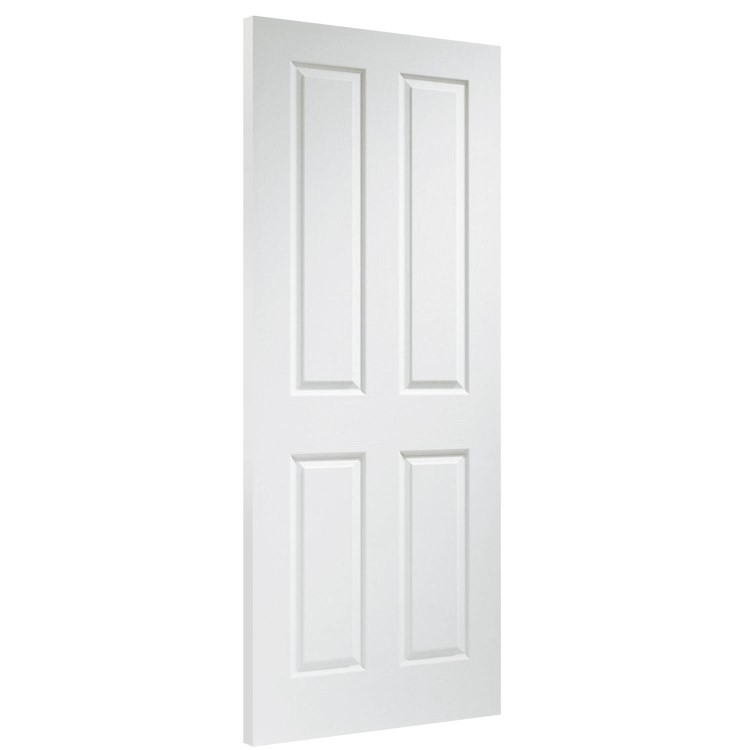 Internal White Victorian 4-Panel Door - Unfinished - 1981 x 838 x 35mm - Victoria - XL Joinery