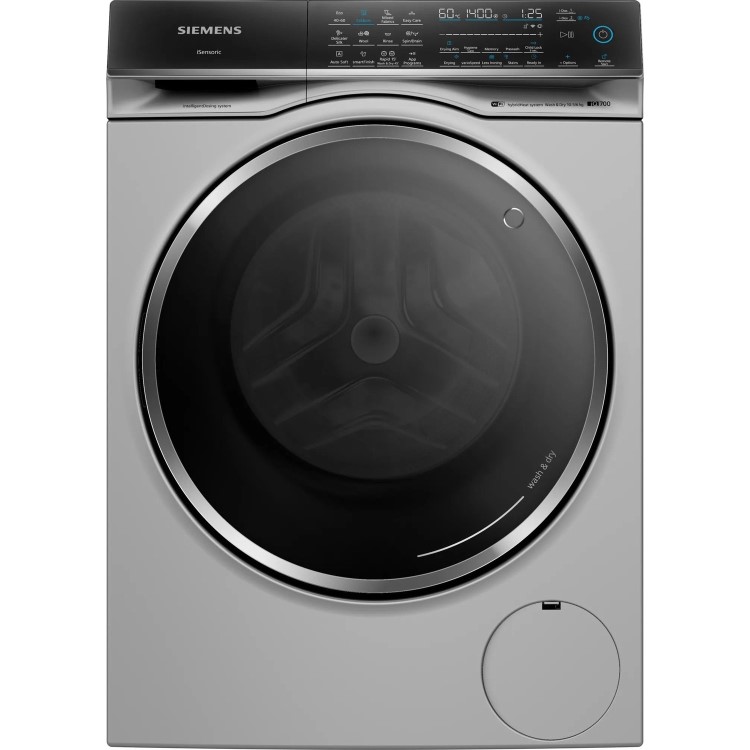 Refurbished Siemens iQ700 iDos WN54C2ATGB Freestanding 10.5/6KG 1400 Spin Washer Dryer White