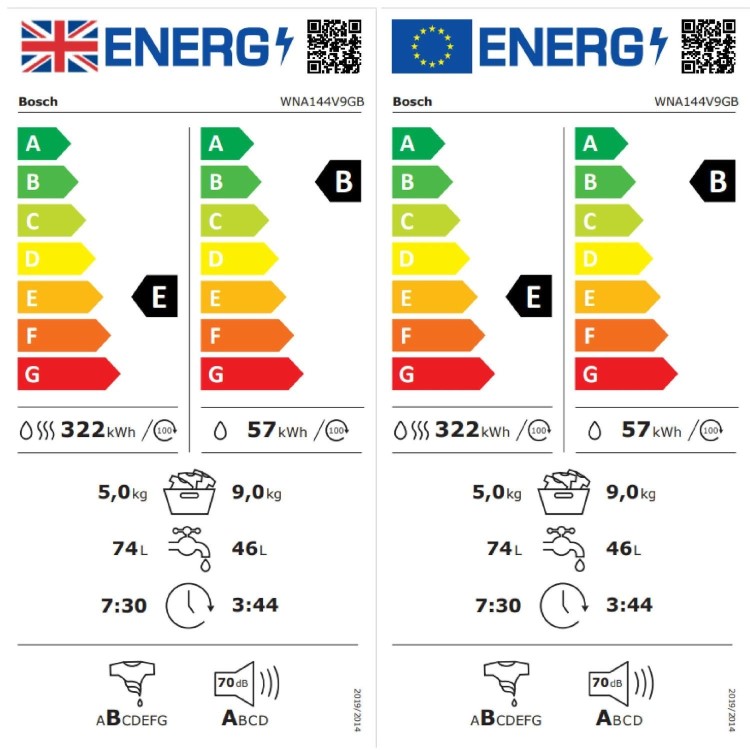 Bosch Series 4 9kg Wash 5kg Dry 1400rpm Washer Dryer - White - EcoSilence Drive™