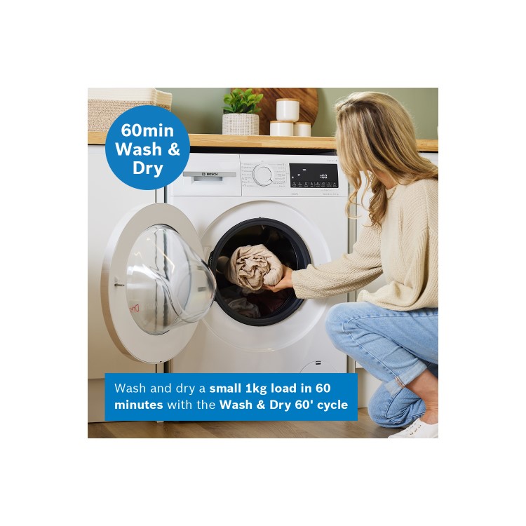 Bosch Series 4 9kg Wash 5kg Dry 1400rpm Washer Dryer - White - EcoSilence Drive™