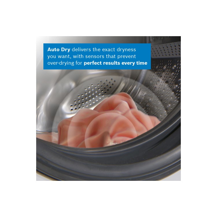 Refurbished Bosch Series 8 i-Dos WNC25410GB Freestanding 10.5/6KG 1400 Spin Washer Dryer White