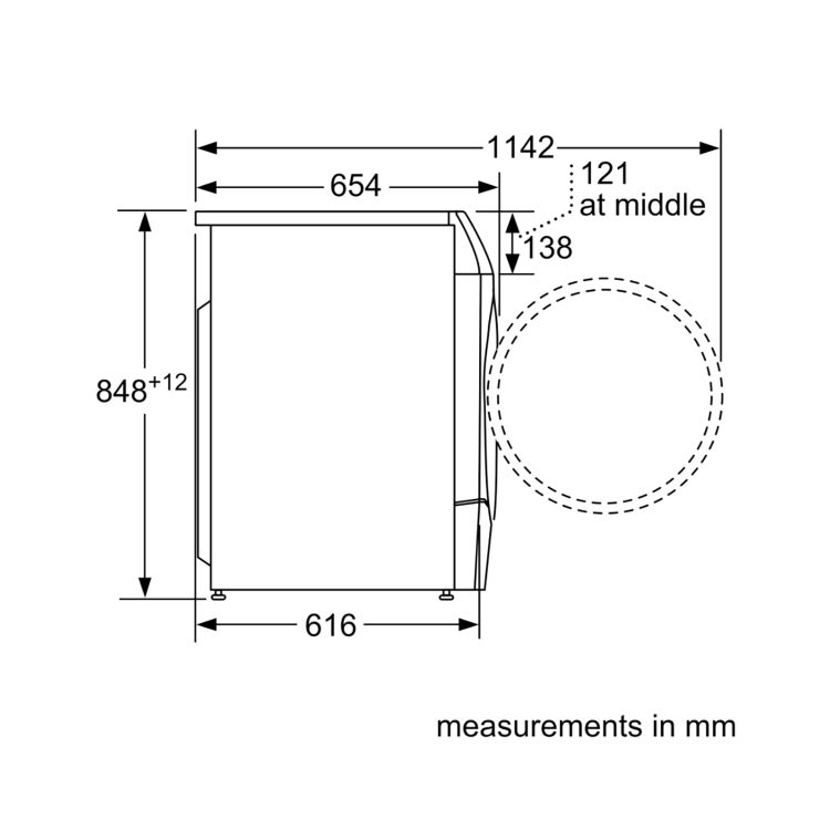 Refurbished Bosch Series 8 i-Dos WNC254ARGB Freestanding 10.5/6KG 1400 Spin Washer Dryer Grey