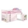 Windermere Girls Mid Sleeper in Light Pink With Pull Out Desk