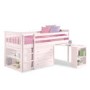 Windermere Girls Mid Sleeper in Light Pink With Pull Out Desk