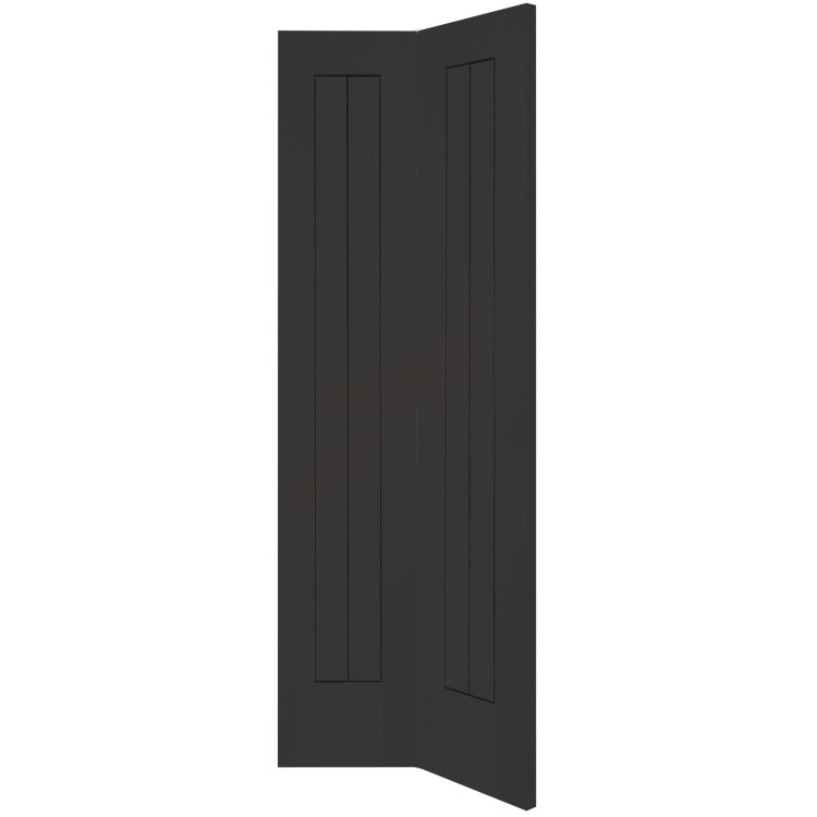 Internal White Primed Suffolk Bi-Fold - White Primed, 1981 x 686 x 35 mm