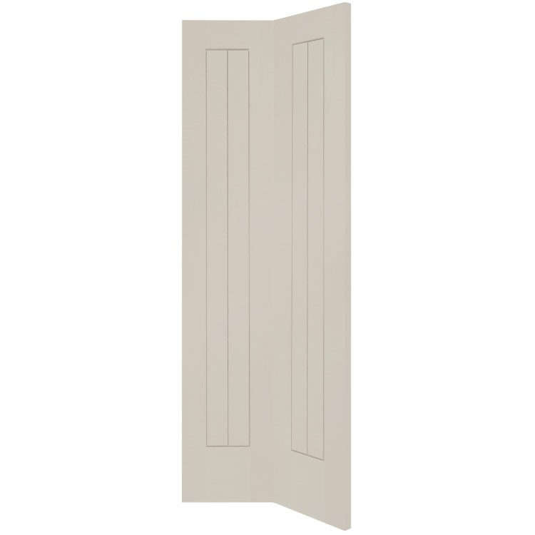 Internal White Primed Suffolk Bi-Fold - White Primed, 1981 x 762 x 35 mm