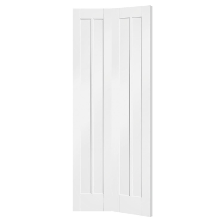 Worcester Internal White Primed Bi-Fold Door - White Primed, 1981 x 686 x 35 mm